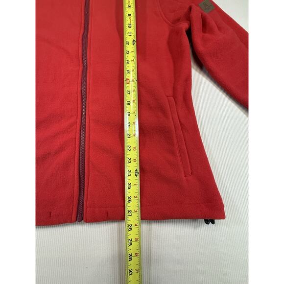 Little Donkey Andy Women’s Fleece Jacket L Red Full Zip Warm Outdoor Hiking - Picture 7 of 9